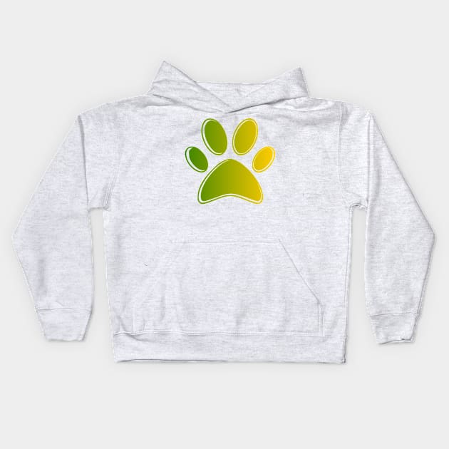 Paws Emoji Kids Hoodie by jaml-12